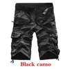 Men's Shorts 2024 High Quality Mens Camouflage Loose Solid Color Mid Waist Work Street Casual Short