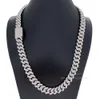 Box Lock Icedout Diamond Custom Link Jewelry S Chain Necklace Moissanite Cuban