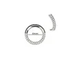King Rings G23 3 Side Full 5A Zircon 6-12mm Clicker Orelha Cartilagem Tragus Helix Brincos Piercing Body Jewelry Piercing240115