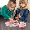 Barn TABELSEE LÄNDER SIMULATION TEA SET UTSILS Drick Te Cookware Spela House Afternoon Tea Set Toys Dessert Cooking Toys 240116