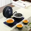 Teaware Sets Creative Planet Shaped Set With One Pot And Three Cups Portable Travel Tea Making Tools Gift For Culture Lovers