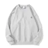 aloga Crew Neck Pullover Warm Sweatshirts Silver 3D Logo on Chest Souldwear Weassex Usisex Top Fashion Jacket