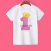 T-shirts Crown Number d'anniversaire Shirt Imprimer Taille 1 2 3 4 5 6 7 8 T-shirt d'anniversaire T-shirt Wild One Tee Girls T-shirt cadeau Girl Girl Tops H240508
