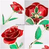 24K Gold getauchte Rose mit langem Stiel, langlebig, echte Rosen, Party, romantisches Geschenk für Valentinstag/Muttertag/Weihnachten/Geburtstag, andere Festlichkeiten Dhn5G