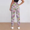 Women's Pants Hydrangea Floral Pink Lavender Print Trendy Big Size Joggers Spring Ladies Custom Street Wear Trousers