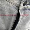 Мужские брюки Голубые джинсы с несколькими карманами Мужчины Женщины Винтаж Trousersyolq