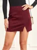 Skirts Women Suede Autumn Winter Fashion High Waist Sexy Club Bodycon Mini For Lady Girls