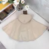 Luxury Girls Poncho High Quality Kids Designer Kläder Storlek 73-120 Child Autumn Hooded Woolen Cape Baby Jacket Jan10