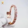 Bijoux Hip Hop personnalisés, Bracelet VVS Moissanite de 7Mm, chaîne de taille à la mode pour femmes, Sexy