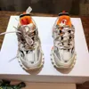 3xl podwyższone buty Triple S Trackers Paris 3.0 Daddy Outdoor Gruste Sole Balenciaga LED LIGE Para Mężczyźni Kobiety Sneaker Wysokiej jakości buty biegacza PII5