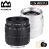 RISESPRAY 50mm APS-C lens C mount f/1.4 CCTV Lens C Mount 2/3 CCTV Lens features alloy casing with for NEX EOS-M N1 M4/3 FX 240115