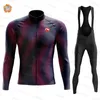 Winter Wielertrui Set Heren Thermische Fleece Kleding MTB Jassen Ropa Ciclismo Triathlon Fiets 240116