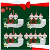 Christmas Decorations Ornament Xmas Snowman Pendants With Face Mask Diy Tree Family Party Cute Gift Drop Delivery Dh4Zl