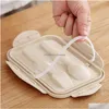 Healthy Material Lunch Box 3 Layer 900Ml Wheat St Bento Boxes Microwave Dinnerware Food Storage Container Lunchbo Drop Delivery Dhnis