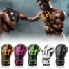 1 Pair Boxing Gloves Muay Thai MMA Punching Training Bag Gloves Adjustable Handwraps Sports Mittens with Wrist Support Straps240115