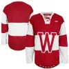 NCAA Wisconsin Maillot de hockey cousu 34 Trent Frederic 19 Cameron Hughes 13 Ryan Wagner 10 Jake Linhart 21 CHRIS CHELIOS 4 Ryan Suter 19 K'Andre Miller 18 Seamus Malone