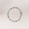 Haute 925 bijoux en argent hommes bracelets grosse chaîne or rose argent couleur bracelet à breloques pour femmes unisexe punk lien hip hop 17 cm 19 cm cadeau de noël 3692115