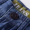 Men's Shorts 2024 Denim Straight Barrel Solid Mid Waist 5-point Korean Summer Casual