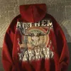 Hoodies masculinos moletom europeu e americano marca de moda de rua homens com capuz moletom alto ins retro mulheres casuais hiphopyolq