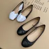 Elegant Bowknot Ballerina Women's Flat Round Toe Comfort Slip-On Lagen Loafers Läder Enstaka mulor Skor 240115