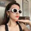 Женские солнцезащитные очки «кошачий глаз», крутые, новинка 2024 года, высококачественные забавные очки для маленьких лиц в американском стиле Spicy Girl, LLMG