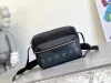 Trio Outdoor District Messenger Counter Bag Designer Leather Men Crossbody Bag