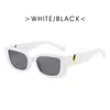 Sunglasses Retro Rectangle Women Small Frame Sun Glasses Ladies Classic Black Square Jelly With Metal Hinges