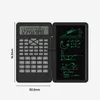 Calculatrices Calculatrice scientifique avec tableau d'écriture effaçable 240 fonctions Écran LCD 2 lignes Calculatrice de mathématiques financières pliable Schoolvaiduryd