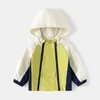 Set di biancheria da letto Giacca da esterno per ragazzi alla moda Cappotto per bambini a prova di vento e acqua 2 cerniere Abbigliamento per bambini