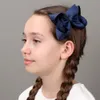 CN 30 unids/lote 4 lazos para el cabello sólidos con Clips para niñas, pinzas para el cabello con cinta de Boutique, lazos para el cabello clásicos, accesorios para el cabello 240116