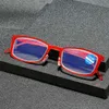 Nouveau Lunettes portatives de presbytie à l'épreuve des rayons bleus jambes de catapulte Ultra-minces et Ultra légères lunettes de personnes âgées d'âge moyen