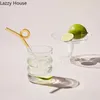 Tazza di vetro creativa Bicchiere resistente al calore Bicchieri Tè Succo Latte Tazza da caffè Bicchieri da acqua per la casa Tazza ondulata 250ml 240116