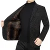 Men's Suits Men Winter Casual Woolen Blazers Jackets Business Coats Wool Blends Male Fleece Slim Fit Mens Clothing