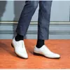 2023 homens designer de casamento couro genuíno artesanal clássico cáqui branco brogues sapatos para o noivo calçado qualidade