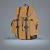 High Gality Luxury couro Christopher Backpack Designer Backpack Men039s e Women039s Classic Floral Plaid School2097549