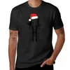 Polos pour hommes Éléphant de Noël Santa Safari Animal T-shirt de vacances Graphiques T-shirt Chemises d'entraînement pour hommes