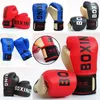 1 par de guantes de boxeo para niños/adultos de cuero PU transpirable Sanda Taekwondo entrenamiento de boxeo profesional para niños guantes duraderos 240115