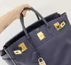 Version Handbags Large Designer Brand Customized Totes Bags Black Hac Collection Bag 50cm Full Hand Stitched Leather Hac Bag9H0QS