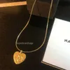 Fashion Channel jewelry new C family love Pendant Necklace small fragrance gold fine chain neck chain light luxury celebrity clavicle