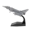 1 100 EF-2000 Eurofighter Typhoon Fighter Modell-Ausstellungsständer, Sammlung, Geschenk, EF 2000 Legierungsmodellflugzeug, Mini-Deko-Haus 240116