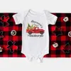 Rompers Custom Name Baby First Christmas Rompers Personalised Newborn Jumpsuit Xmas Party Outfit Clothes Boy Girl Infant Bodysuits Gifts H240508
