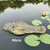 Garden Decorations Crocodile Head Courtyard Pond Floating Animal Ornament Park Pool Simulation Ornament Outdoor Decor Gardening Accessories YQ240116