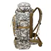 80L Waterproof Molle Camo Tactical Rackpack Military Army Vandring Camping Ryggsäck Travels Rucksack Outdoor Sports Climbing Bag 240115