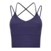 Yoga-outfits LU-30 Fitness hardloopbeha Sportondergoed Dames Hoge intensiteit vest Schokbestendig Verzamelen Sportkleding Kruisvormige tanktops met vulling