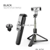 Tripods 2021 4 In1 Bluetooth Wireless Selfie Stick Tripod Foldable For Smartphones And Sports Action Cameras Drop Delivery P O Monop Dhguo