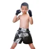 Läder halv finger barn barn karate boxning handskar mitts sanda karate sandbag taekwondo protector handskar mma muay thai 240116