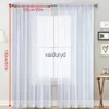 Curtain Modern window tulle curtains for living room bedroom organza voile curtains Hotel Decoration blue white pink grey Sheer curtainsvaiduryd