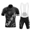 Skullmönster Cykeltröja Set Summer Short Sleeve Cycling Clothing Mtb Bike Uniform Maillot Ropa Ciclismo Mens Bicycle Wear 240116