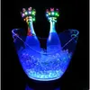 Whole Chargeable Led Ice Bucket 4L Large Champagne Beer Wine Cooler Holder Singlecolorf Changing Lighted Tub Drop Delivery Dhrbc