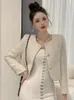 Vestes Femmes Français Chic Petit Manteau De Parfum Femmes Automne Hiver Mode Coréenne Casual Slim Tweed Veste Femme Laine Courte Survêtement